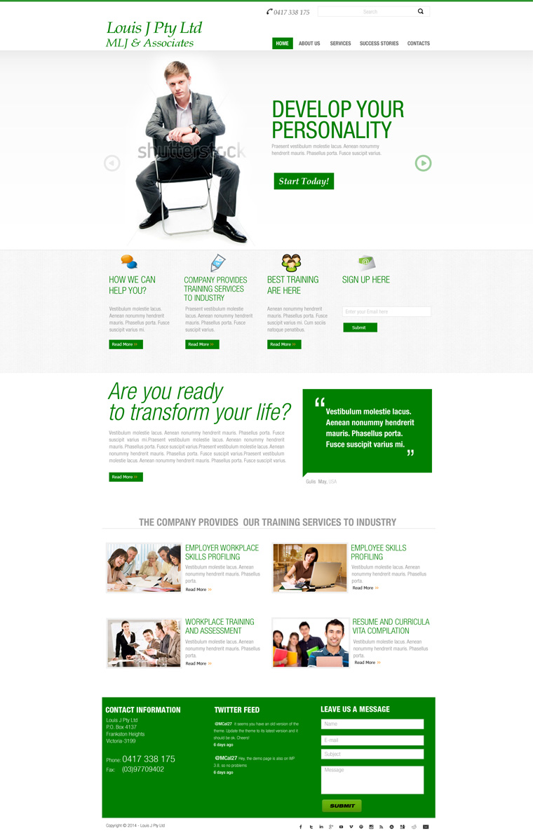 Web-Design von sathiyamurthy für Louis J Pty Ltd | Design #3248201