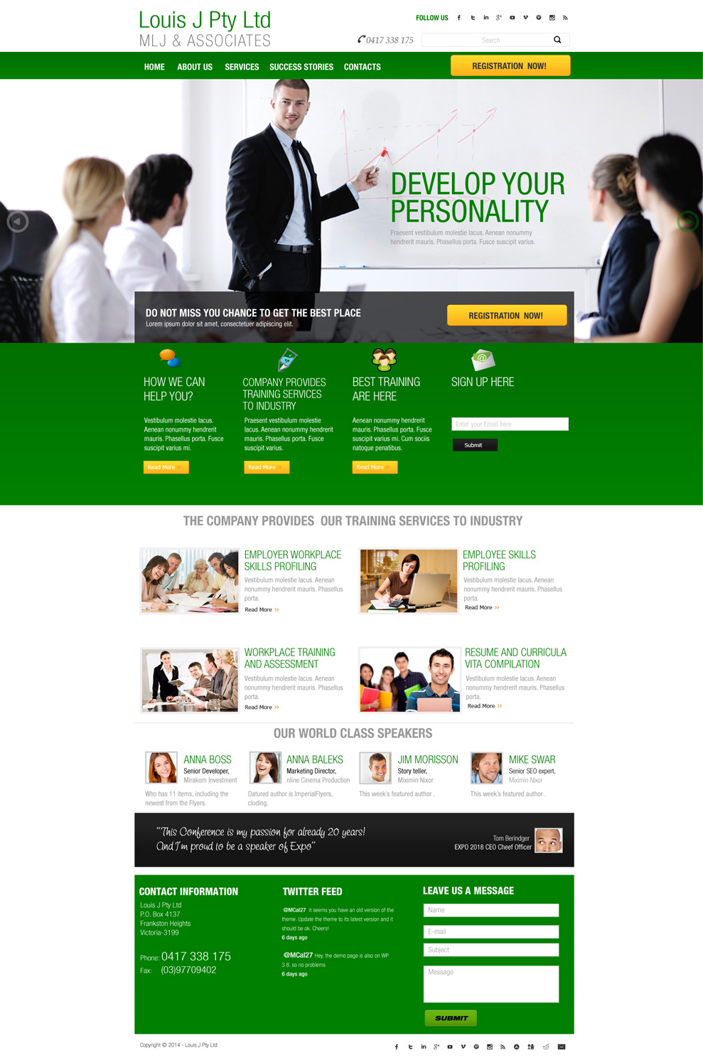 Web Design par sathiyamurthy pour Louis J Pty Ltd | Design #3264645