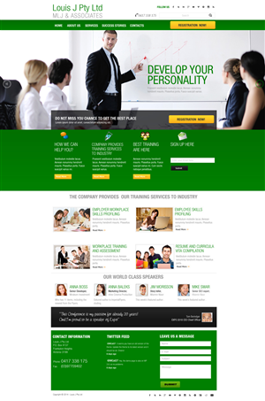 Web Design by sathiyamurthy for Louis J Pty Ltd | Design: #3264645