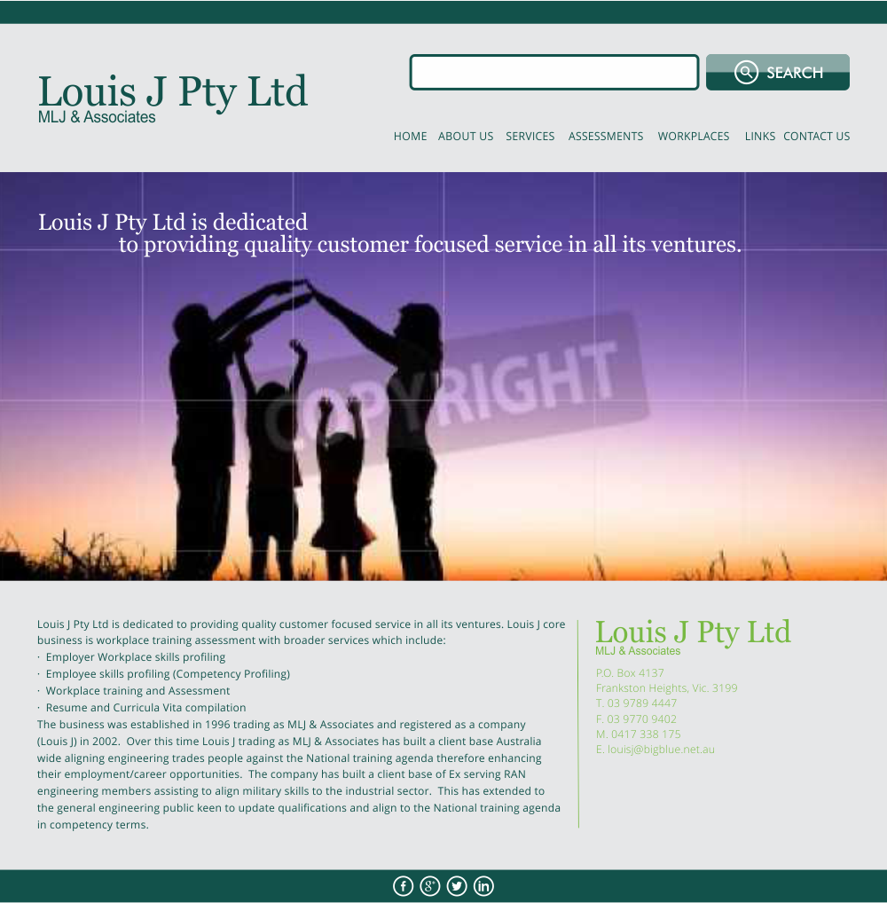 Web-Design von barinix für Louis J Pty Ltd | Design #3239758