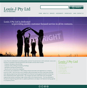 Web-Design von barinix für Louis J Pty Ltd | Design #3239758