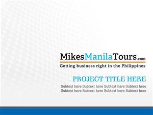 Diseño de PowerPoint por Best Design Hub para MikesManilaTours | Diseño: #3163994