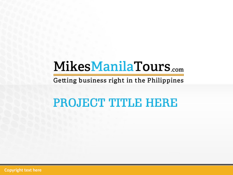 PowerPoint-Design von Best Design Hub für MikesManilaTours | Design #3164004