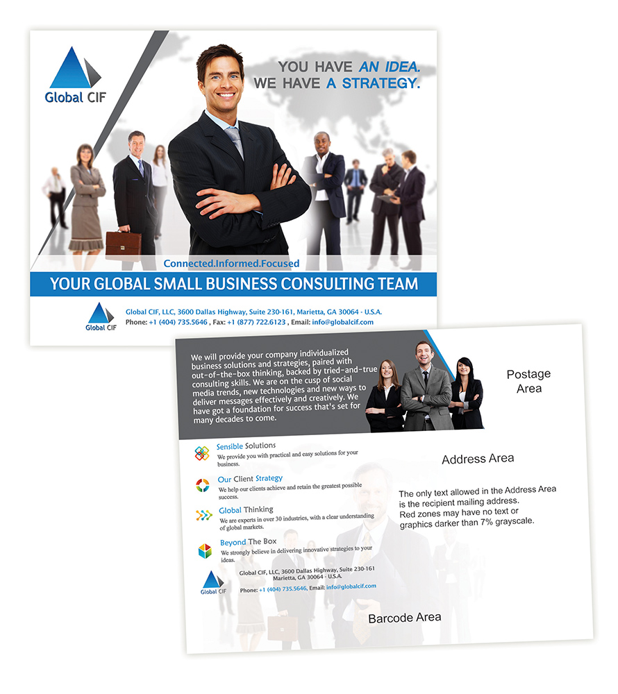 Postkarten-Design von creationz2011 für Global CIF, LLC | Design #3273907