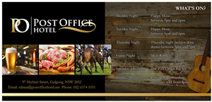 Flyer Design by i4 Graphics Pty Ltd for BKB Hotels Pty Ltd | Design: #3164827