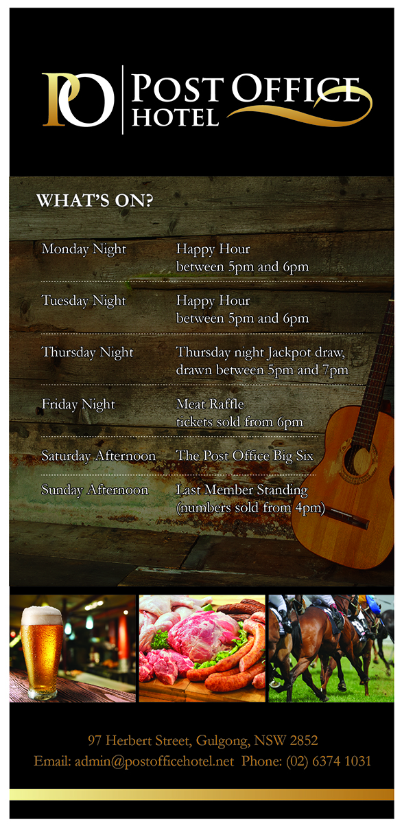Flyer Design by i4 Graphics Pty Ltd for BKB Hotels Pty Ltd | Design: #3164831