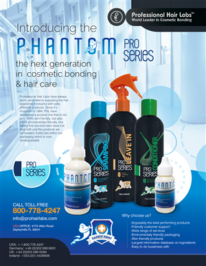 Advertisement Design by Juan Bigotes for Professional Hair Labs | Design: #3186656