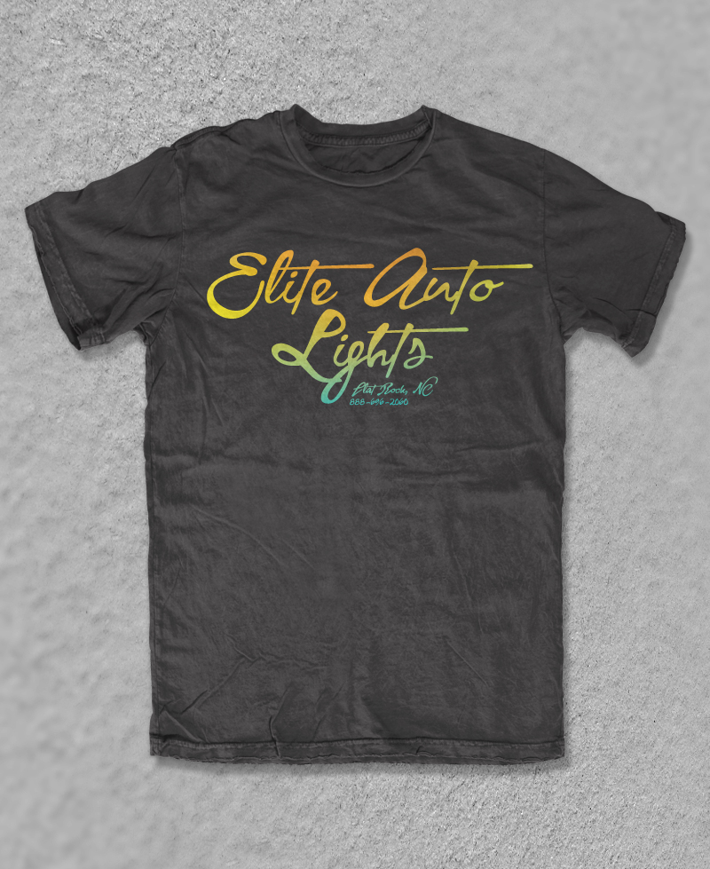 T-shirt Design by AppleART for Elite Auto Lights | Design #784768