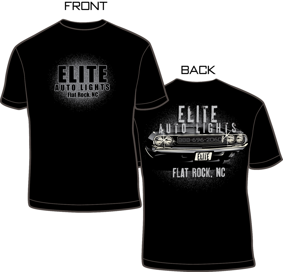 T-shirt Design by BABLEO for Elite Auto Lights | Design #875755