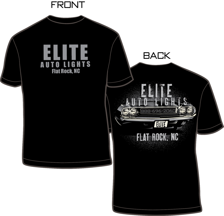 T-shirt Design by BABLEO for Elite Auto Lights | Design #875757