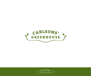 Carlsons' Greenhouse | Logo Design by Dzains
