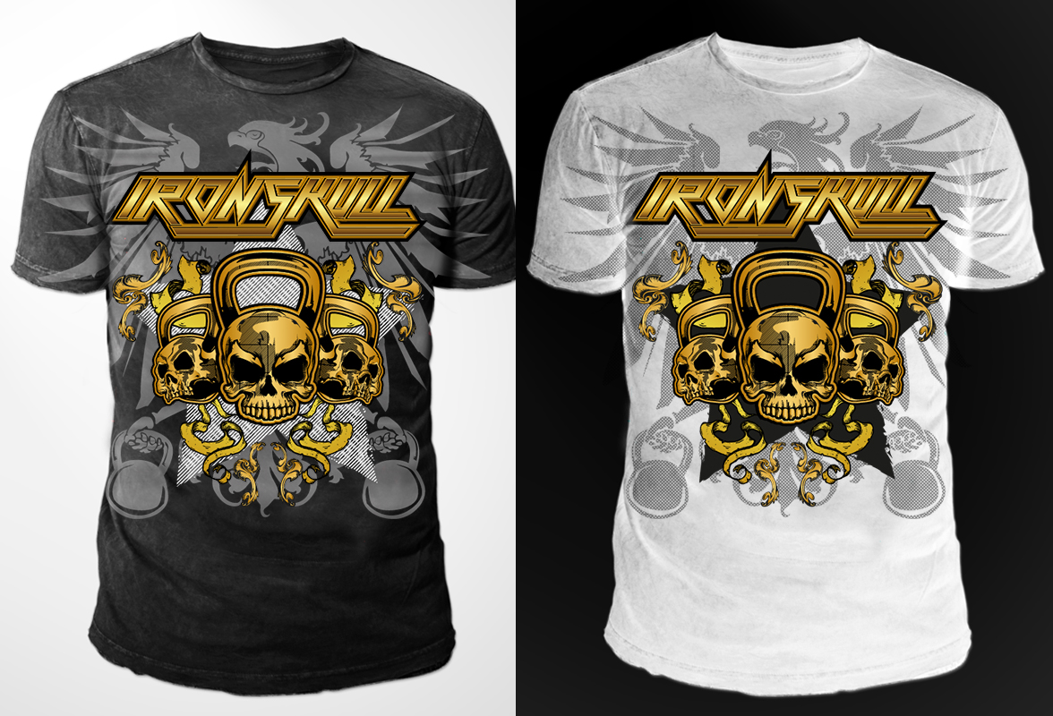 Design de T-shirt par dsgrapiko pour Ironskull Fitness LLC | Design #3213699