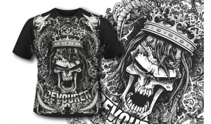 Diseño de Camiseta por Sigvart Andersen para Ironskull Fitness LLC | Diseño #3175616