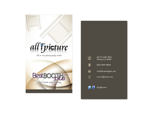 Visitenkarten-Design von Brigitte Melissa B für all i picture & Best Booth Plus | Design #3182360