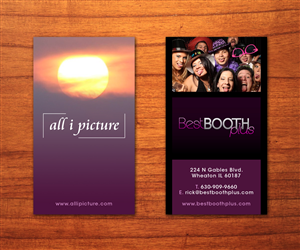 Visitenkarten-Design von Toblindfoldher Graphic Design für all i picture & Best Booth Plus | Design: #3168356