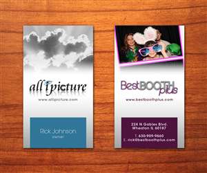 Visitenkarten-Design von Toblindfoldher Graphic Design für all i picture & Best Booth Plus | Design: #3168851