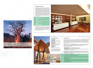 Capability Statement Brochure For Construction Company | Print-Design von Pinky 