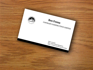 Business Card Design by Sara MP for Contrast Construction Limited | Design: #3191628