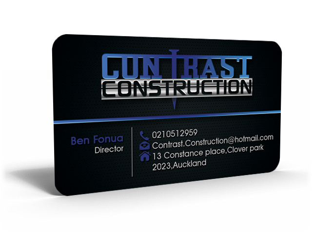 Business Card Design by Hardcore Design for Contrast Construction Limited | Design #3196560