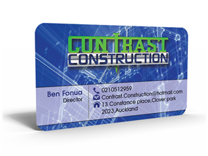 Business Card Design by Hardcore Design for Contrast Construction Limited | Design #3199298