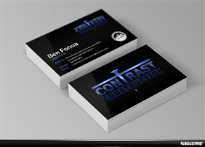 Business Card Design by gekgrfx for Contrast Construction Limited | Design: #3187057