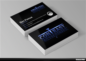 Business Card Design by gekgrfx for Contrast Construction Limited | Design: #3196651