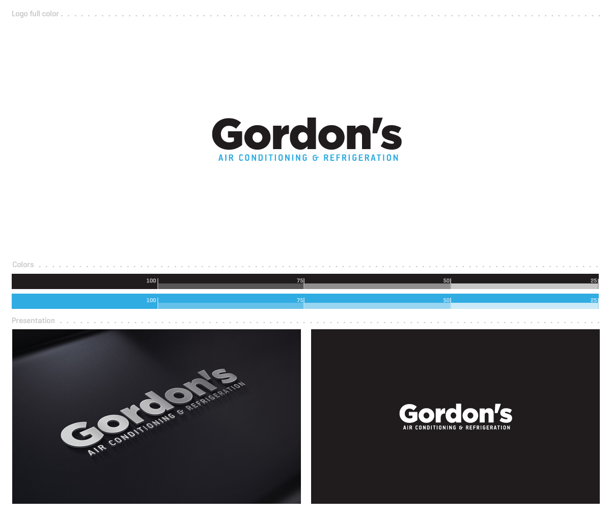 Logo Design by lorixart for Gordon's air conditioning & refrigeration | Design #3168294
