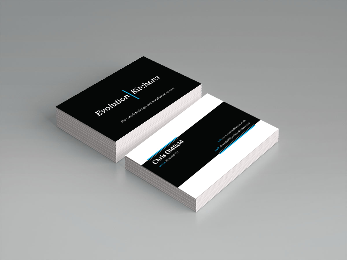 Business Card Design by Mihaela Scobici for Evolution kitchens | Design #3178175