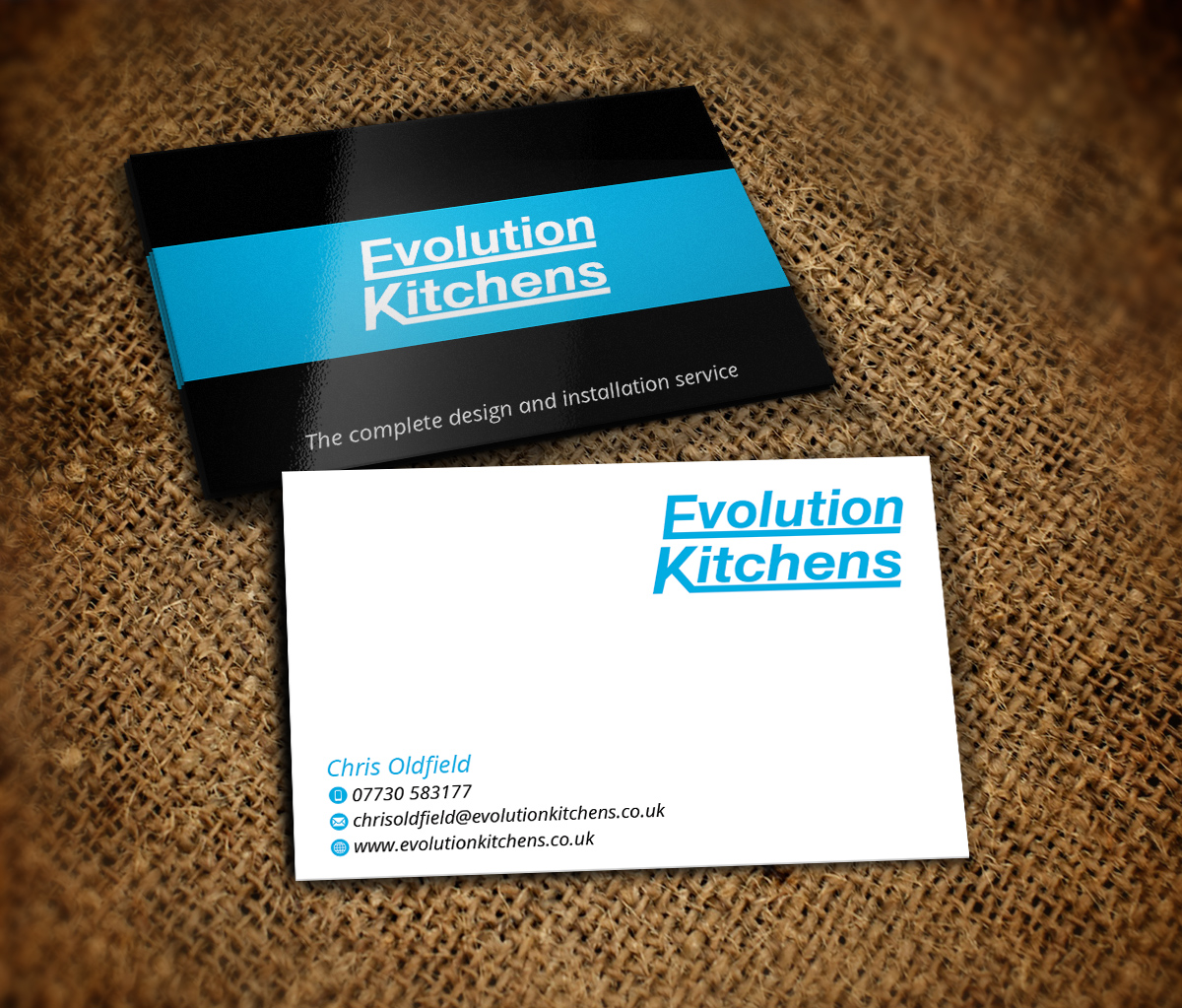 Business Card Design by Nelsur for Evolution kitchens | Design #3170801