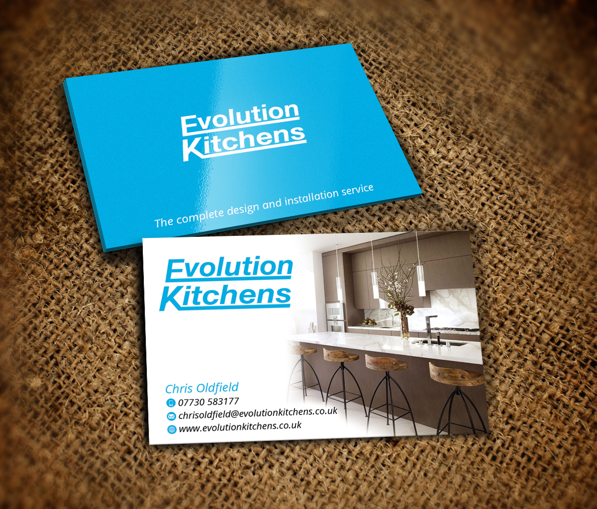Business Card Design by Nelsur for Evolution kitchens | Design #3170986