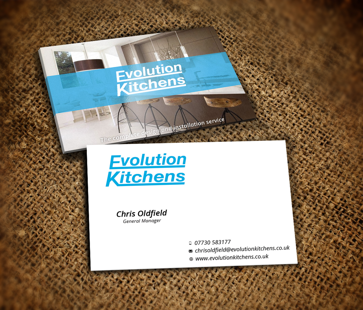 Business Card Design by Nelsur for Evolution kitchens | Design #3171005