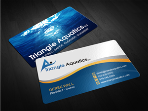 Triangle Aquatics, LLC Business Card | Business Card Design by MT