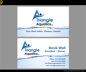 Business Card Design by poisonvectors for Triangle Aquatics, LLC | Design: #3238352