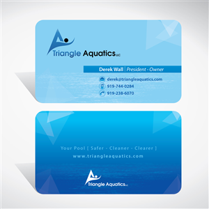 Business Card Design by tuan1968 for Triangle Aquatics, LLC | Design: #3219488
