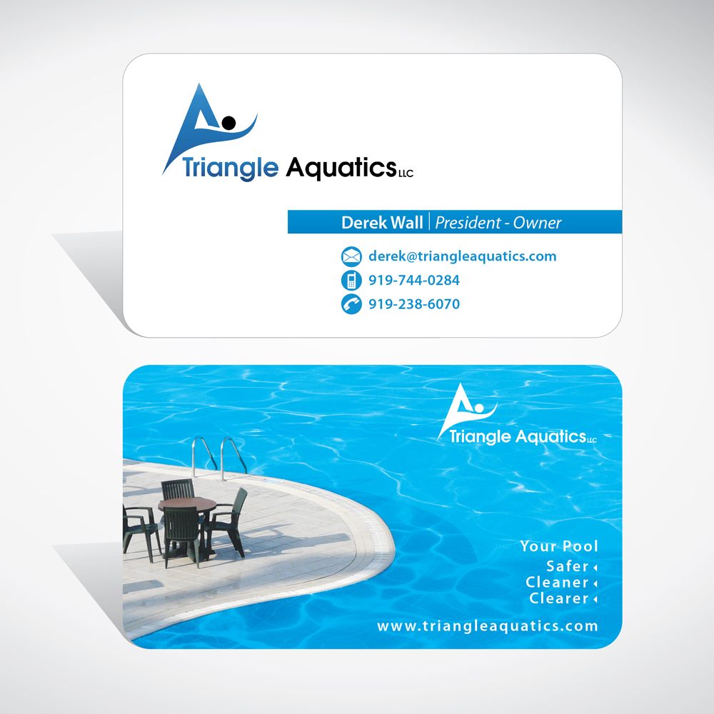 Business Card Design by tuan1968 for Triangle Aquatics, LLC | Design #3225364