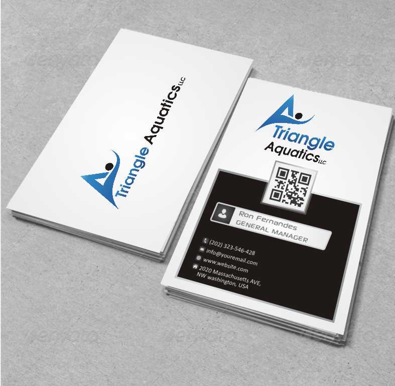 Diseño de Tarjeta de Presentación por AwsomeD para Triangle Aquatics, LLC | Diseño #3181706