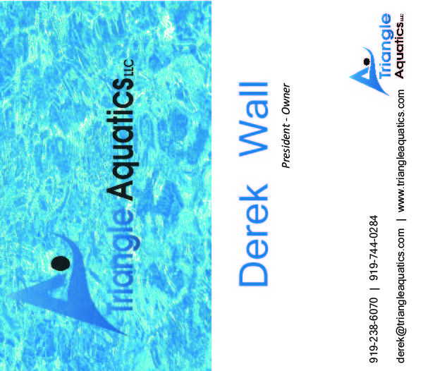 Business Card Design by D&D for Triangle Aquatics, LLC | Design #3174419