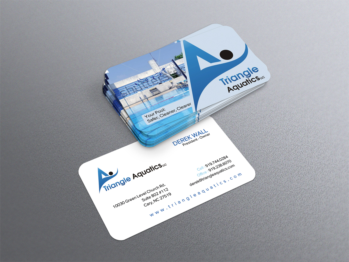 Business Card Design by diRtY.EMM for Triangle Aquatics, LLC | Design #3178671