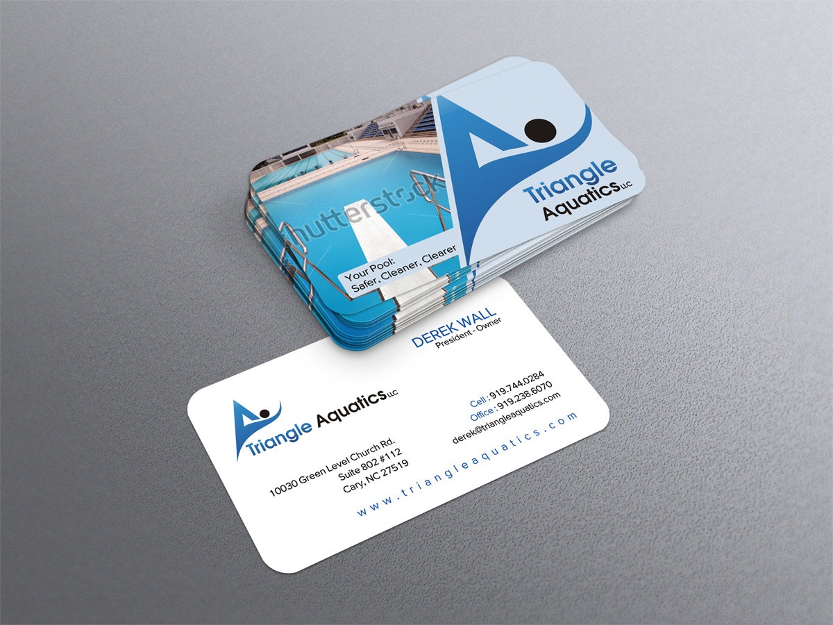 Business Card Design by diRtY.EMM for Triangle Aquatics, LLC | Design #3240287