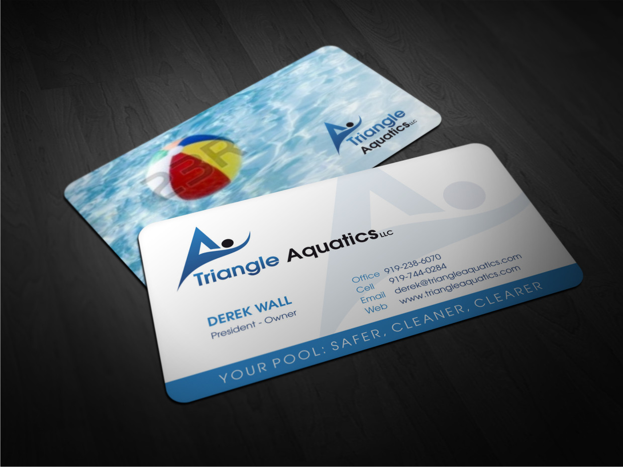 Business Card Design by Atvento Graphics for Triangle Aquatics, LLC | Design #3172756