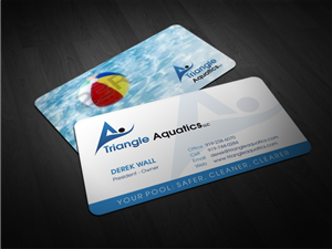 Business Card Design by Atvento Graphics for Triangle Aquatics, LLC | Design: #3172756