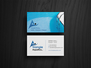 Business Card Design by HYPdesign for Triangle Aquatics, LLC | Design: #3191912