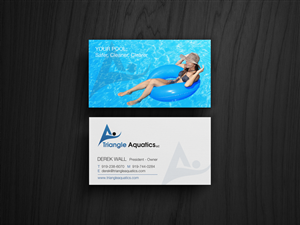 Business Card Design by HYPdesign for Triangle Aquatics, LLC | Design: #3191927
