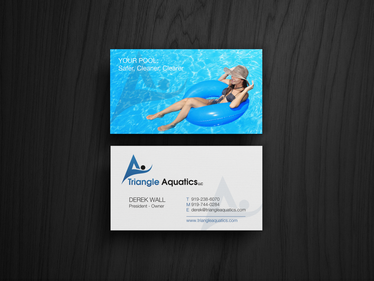 Design de Carte de Visite par HYPdesign pour Triangle Aquatics, LLC | Design #3191935