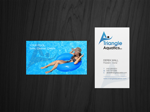 Triangle Aquatics, LLC Business Card | Business Card Design by HYPdesign