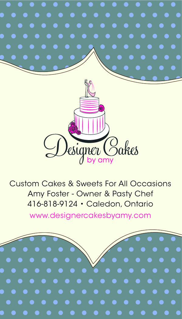 Business Card Design by rara28 for Designer Cakes By Amy  | Design #3179265