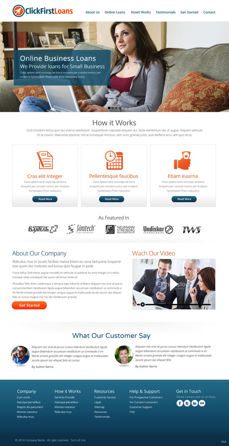 WordPress-Design von pb für Click First FInancial | Design #3179873