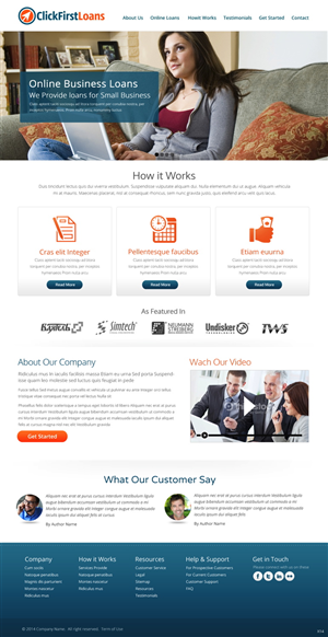Wordpress Design by pb for Click First FInancial | Design: #3179873