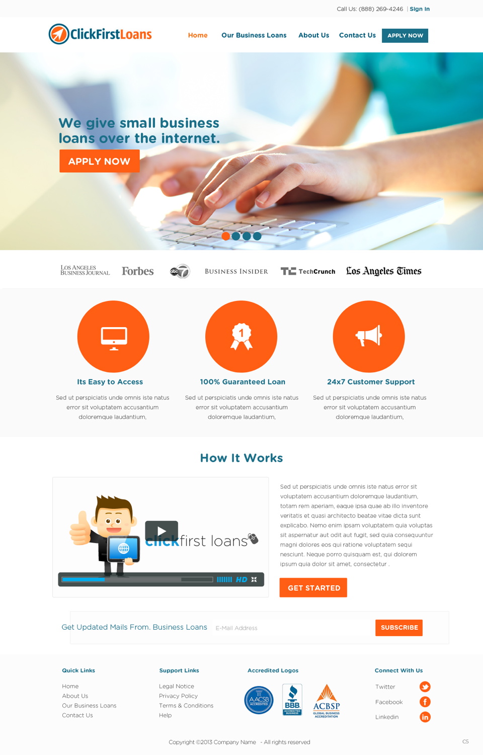WordPress-Design von pb für Click First FInancial | Design #3179877