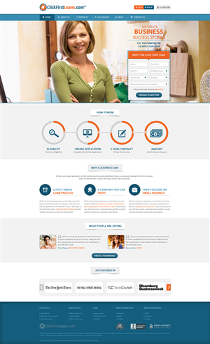 Wordpress Design by Obizzy Software Solutions for Click First FInancial | Design: #3183180
